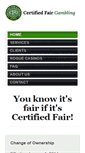 Mobile Screenshot of certifiedfairgambling.com